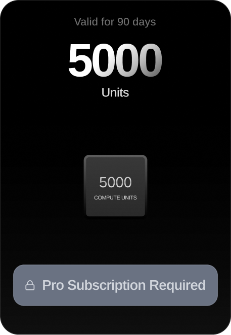 5000 유닛 · Pro 구독 필요